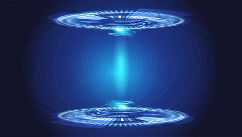 Futuristic circle vector HUD, UI  interface screen design. Illustrazione stock