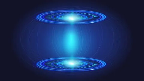 Futuristic circle vector HUD, UI  interface screen design. Stock Illustration