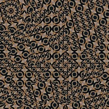 Futuristic Circles Abstract Pattern copy Digital art collage technique fut... Stock Photos