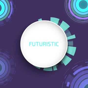 Futuristic circles background pattern vector illustration. Cyber monday Stockillustratie