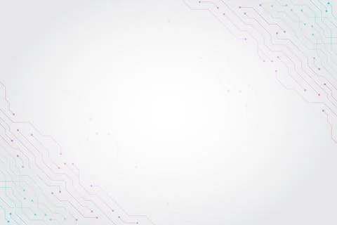 Futuristic Circuit Board Background Technology Pattern Design Stock Illustration