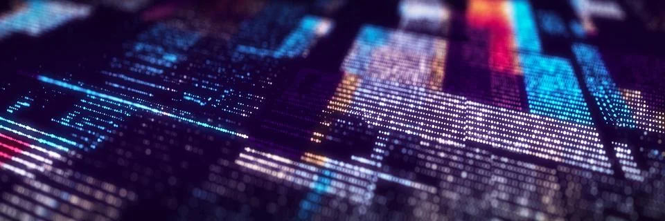 Futuristic circuit board concept. Progressive IT technologies. Digital data.. Stock Illustration