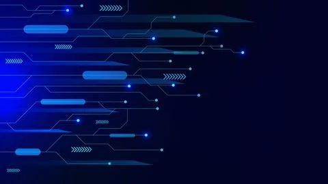 Futuristic circuit board for high computer technology. Stock Illustration