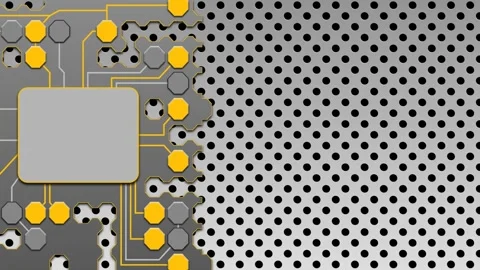Futuristic Circuit Board Loop Animation. Stock Footage 311113500