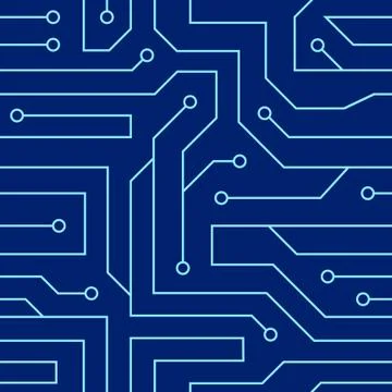 Futuristic circuit vector image Stockillustratie