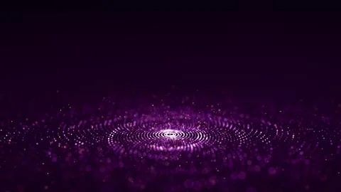 Futuristic of circular flow of particles Stock Illustration