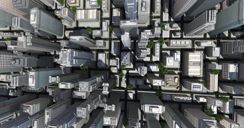 Futuristic City Aerial Drone Hyperlapse with Network Visuals. 스톡 동영상 325834310