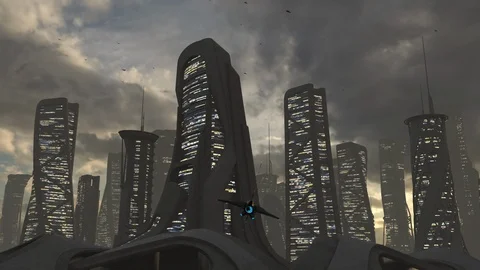 Futuristic City Vidéo 118807061