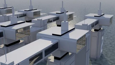 Futuristic city Stock-Illustration