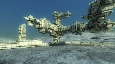 Futuristic city Stock Illustration