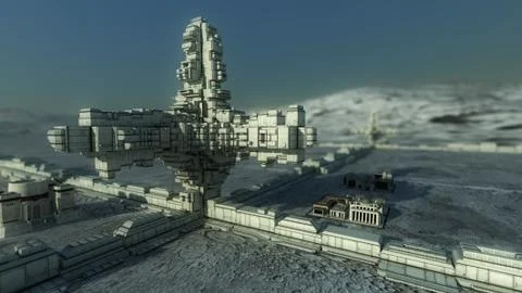 Futuristic city Stock Illustration