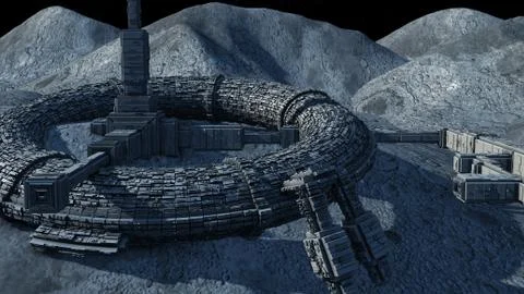 Futuristic city Stock Illustration