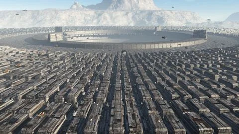 Futuristic city Stock Illustration