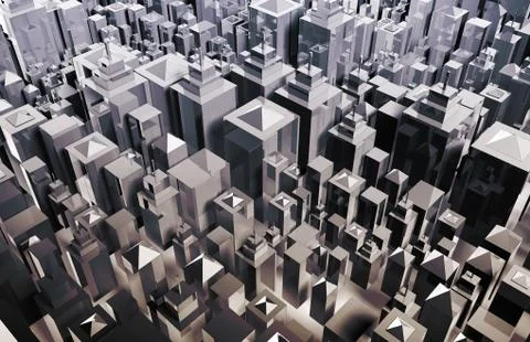 Futuristic city Ilustración de archivo