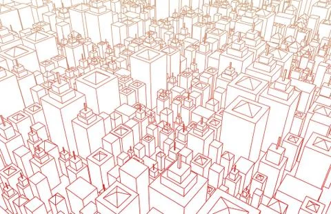 Futuristic city イラスト素材