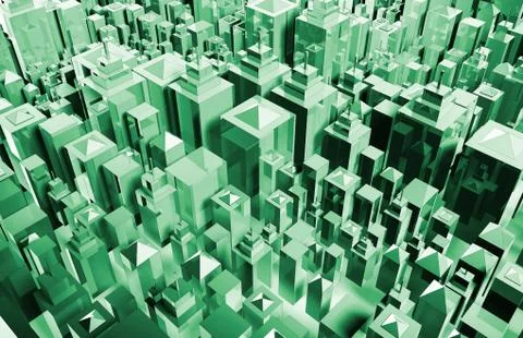 Futuristic city Ilustración de archivo