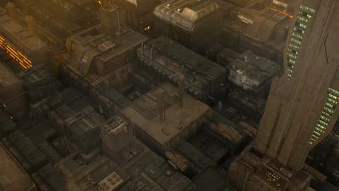 Futuristic city Stock Illustration