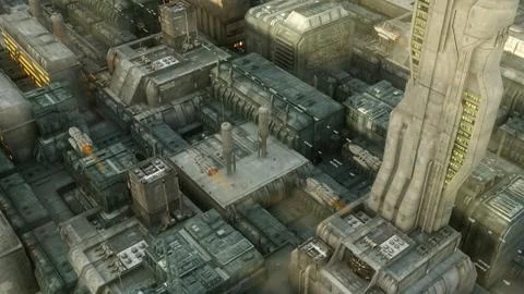 Futuristic city Stock Illustration