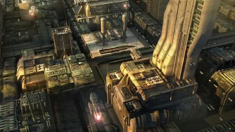 Futuristic city Stock-Illustration