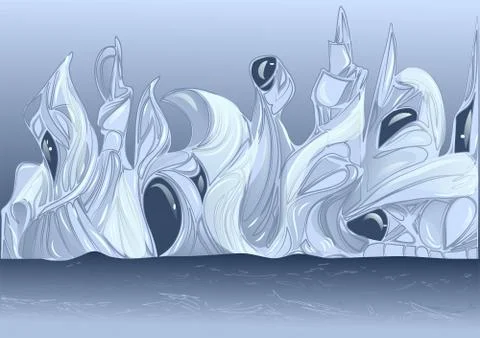 Futuristic city Stock Illustration