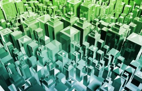 Futuristic City Stockillustratie