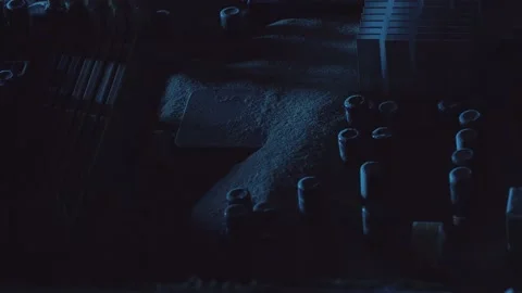 Futuristic City with snow Stock-Footage 167330839