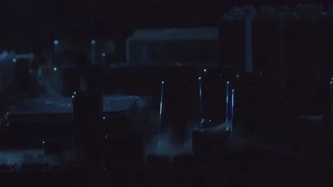 Futuristic City Snowing Stock-Footage 167330954