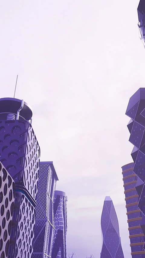 Futuristic cityscape showcasing innovative architecture and design elements Stock Footage 318439678