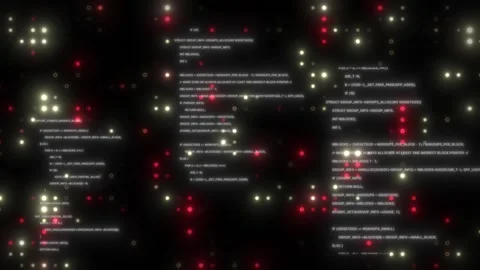 Futuristic Code Animation with Glowing Lights. Tech Digital Background Vídeos de archivo 310551161