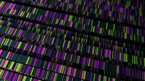 Futuristic Code Visualization Grid Stock Illustration