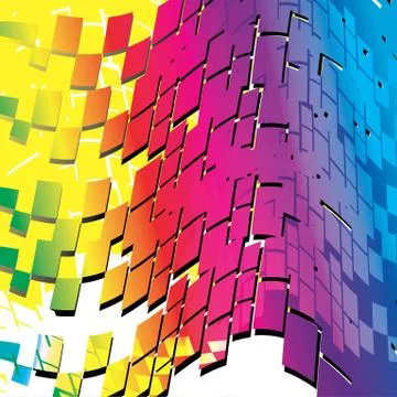 Futuristic colorful babstract background Illustrazione stock