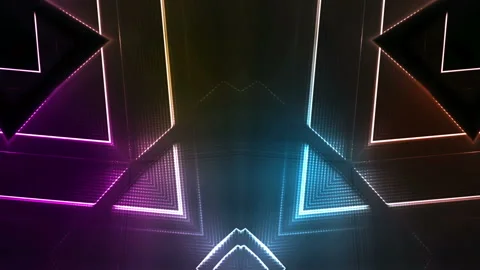 Futuristic Colorful Background Loop Stock Footage 201483287
