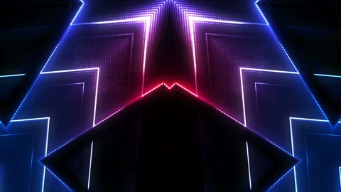 Futuristic Colorful Background Loop Stock Footage 201483495