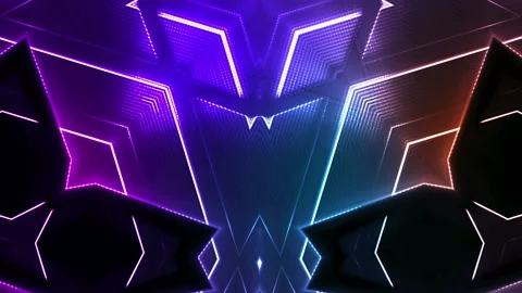 Futuristic Colorful Background Loop Stock Footage 201483665