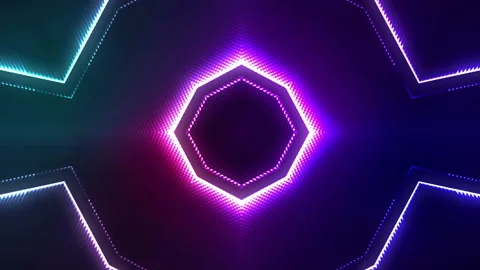 Futuristic Colorful Background Loop Stock Footage 201483937