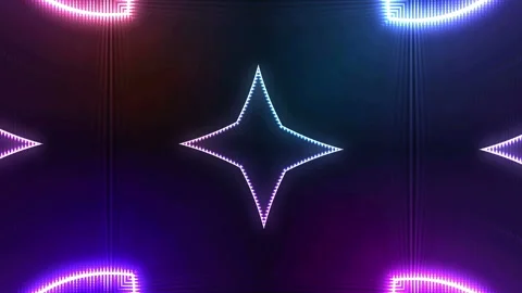 Futuristic Colorful Background Loop Stock Footage 201514491