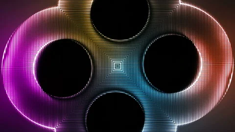 Futuristic Colorful Background Loop Stock Footage 201515196