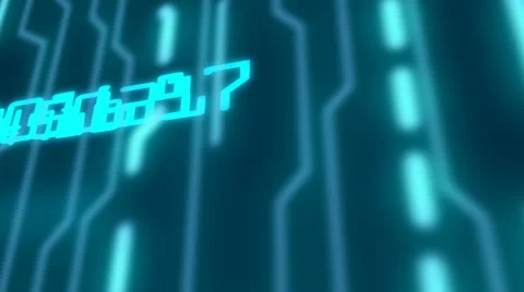 Futuristic command center interface (loop ready) Stock Footage 64323361