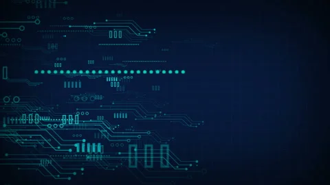 Futuristic communication technology grid background video Stock-Footage 208321957