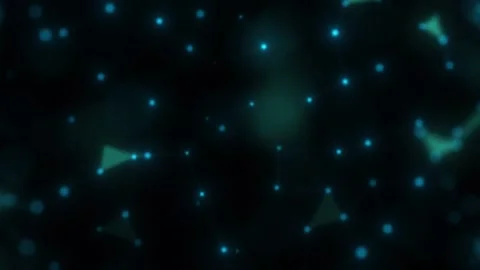 Futuristic communication visualization. Cyber animation or technology background Stock Footage 153867249