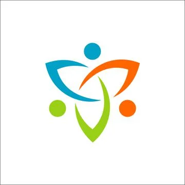 Futuristic Community Logo vector Icon Elements Template Stock Illustration