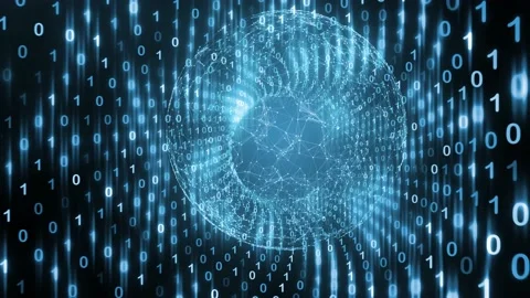 Futuristic computer data tunnel travel Stock Footage 231720956