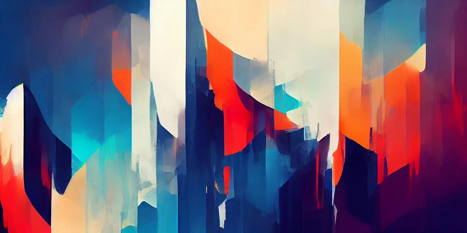 Futuristic concept colorful composition abstract artwork element banner. Stock Illustration