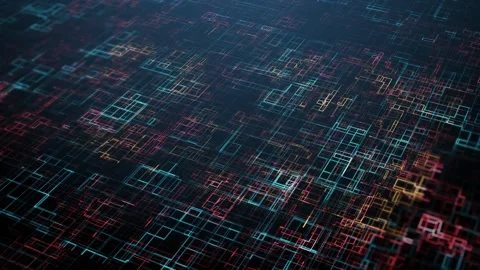 Futuristic concept of information technology in 3d Stock-Footage 114671897