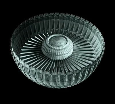 Futuristic Concept For Sci-Fi Element Isolated On Black background Illustrazione stock