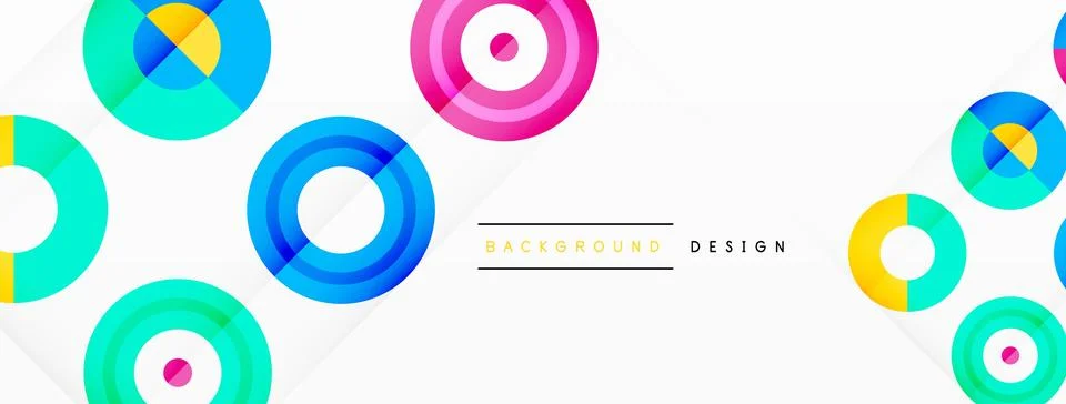 Futuristic concept vector geometric background Stock Illustration