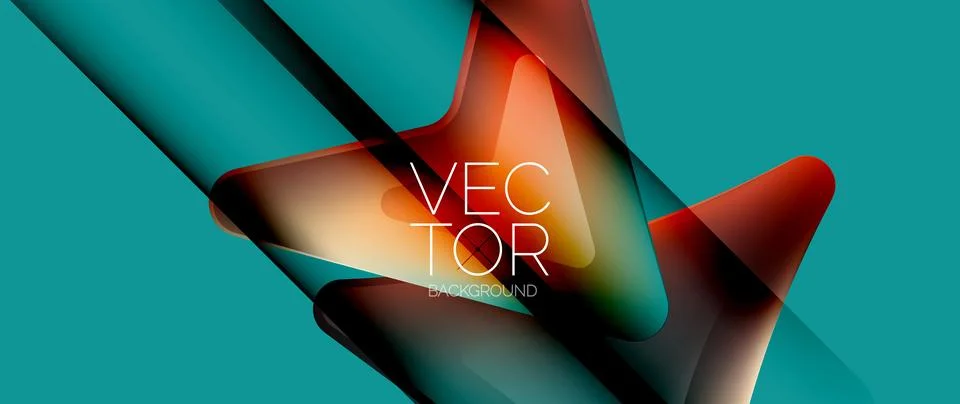 Futuristic concept vector geometric background Illustrazione stock