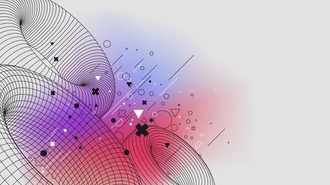 Futuristic connection structure lowpoly figures torus structure, Vector pos.. Stock Illustration