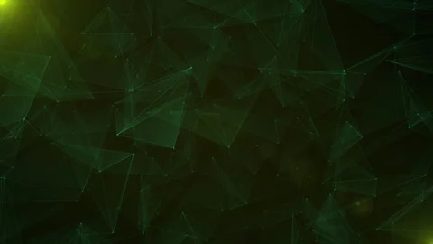 Futuristic Connection Technology Background Animation Green Endless Loop 4K Stock Footage 277123115