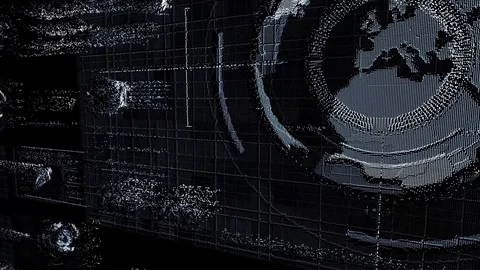 Futuristic control panel elements Vídeos de archivo 78719145